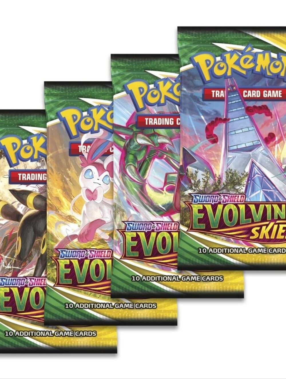 Evolving Skies 3 Booster Packs Sylveon, Umbreon, Duraludon (Art)